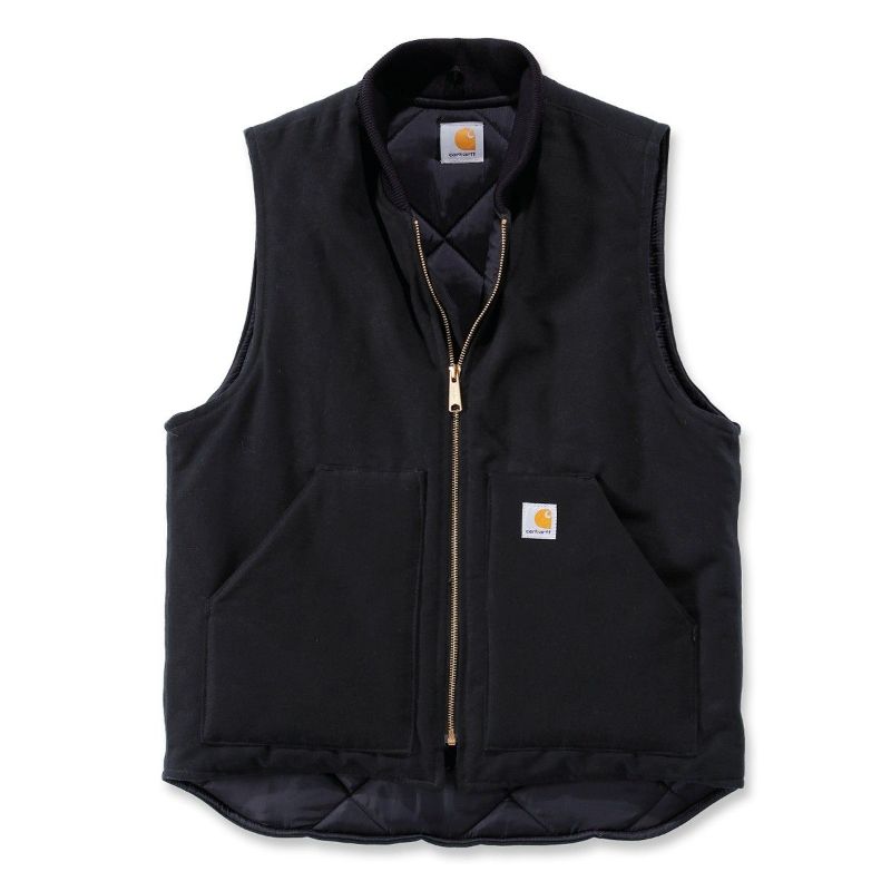 Photo 1 of Carhartt V01 Duck Vest Arctic Quilt Lined V1 - Black MEDIUM 
