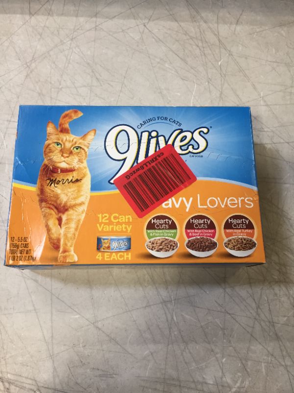 Photo 1 of 9Lives Variety Pack Favorites Wet Cat Food, 5.5 Ounce Cans BB 3/5/2022
