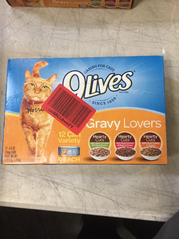 Photo 1 of 9Lives Variety Pack Favorites Wet Cat Food, 5.5 Ounce Cans BB 3/5/2022
