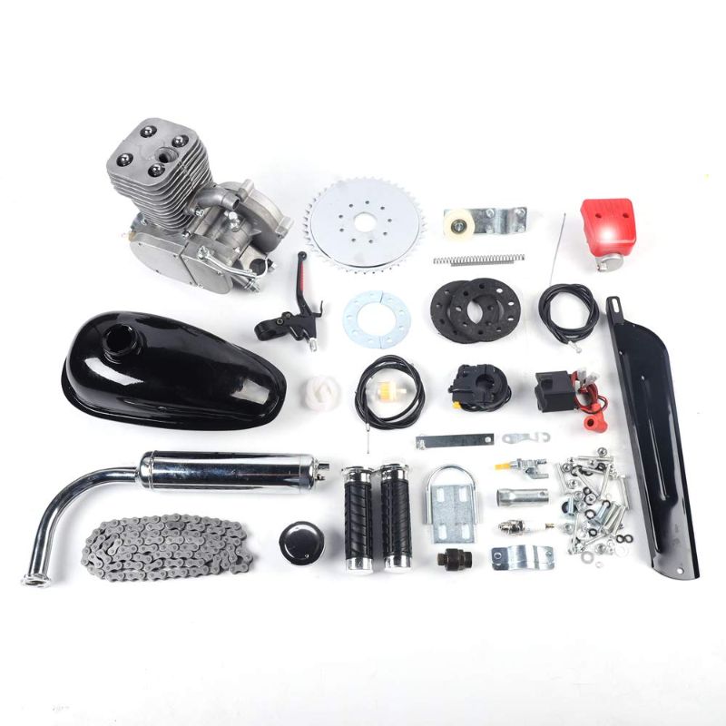 Photo 1 of 2-Stroke100CC Bicycle Motor Kit 36/44 Tooth Bike Motorized Petrol Engine Set CDI Ignition Bicycle Engine Air-Cooling Size: 36 Tooth
