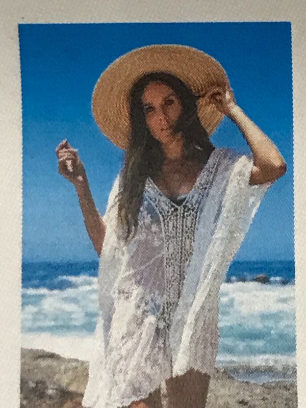 Photo 1 of CUPSHE WHITE LACE CROCHET COVER UP-ONE SIZE