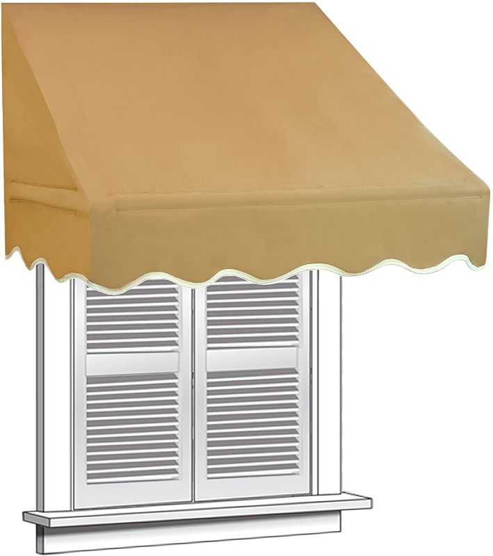 Photo 1 of ALEKO WAW4X2SAND31 Window Canopy Awning 4 x 2 Feet Sand
