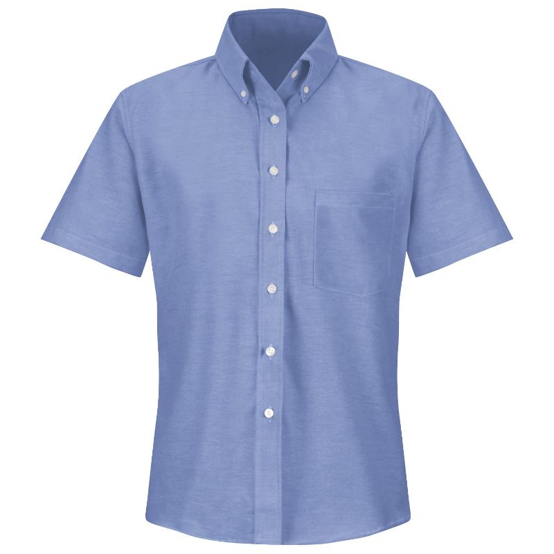 Photo 1 of Red Kap SR61 Women's Executive Oxford Dress Shirt - Short Sleeve - Light Blue---SS/26---
