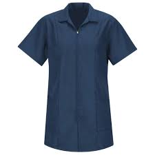 Photo 1 of Red Kap KP43 Women's Zip-Front Smock - Navy---SS/M---