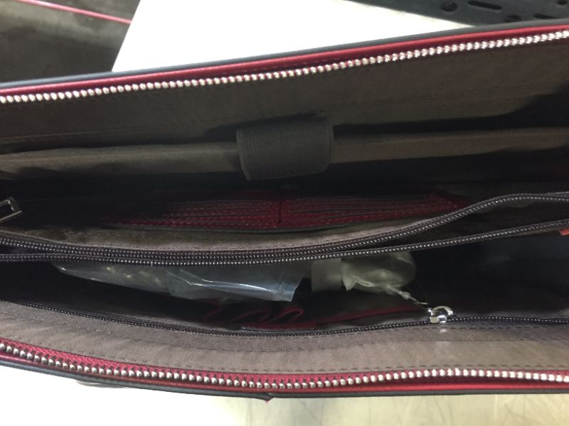 Photo 1 of CLUCI Women Leather Briefcase 15.6 Inch Laptop Work Tote Bag---ON THE EDGE OF THE BACK SIDE THE PURSE HAS A PART THATS RIPPED OFF---THE CASE/COVER IS DIRTY AND RIPPED
