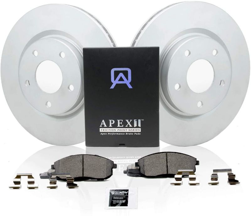 Photo 1 of Apex One Peak Performance REAR Geomet Rotors with Friction Point Ceramic Brake Pads---CAN NOT VERIFTY OR SUBSTANTIATE QUALITY OR SAFETY 