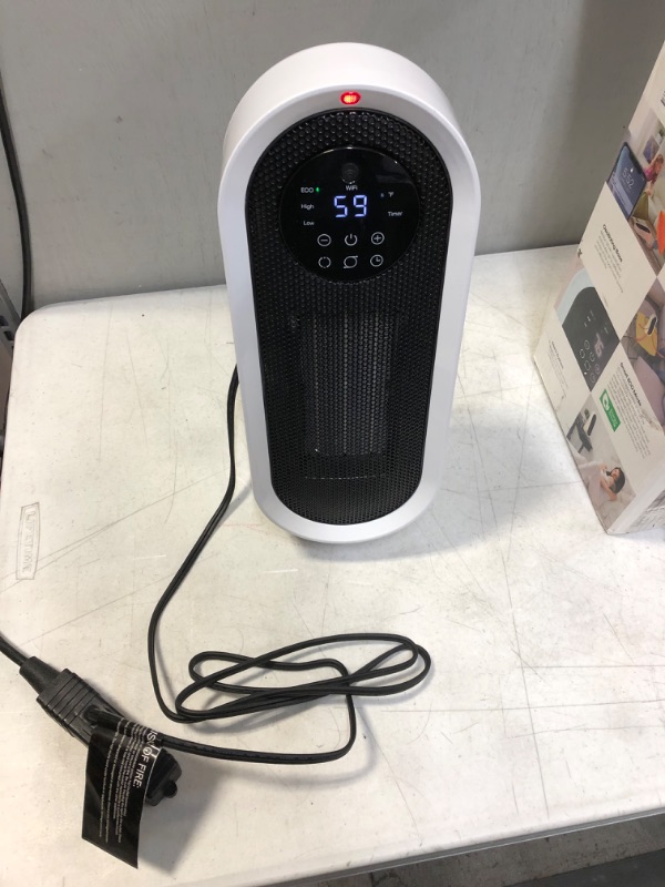 Photo 2 of Atomi Smart Wifi 1500W Oscillating Ceramic Portable Personal Tabletop Heater
