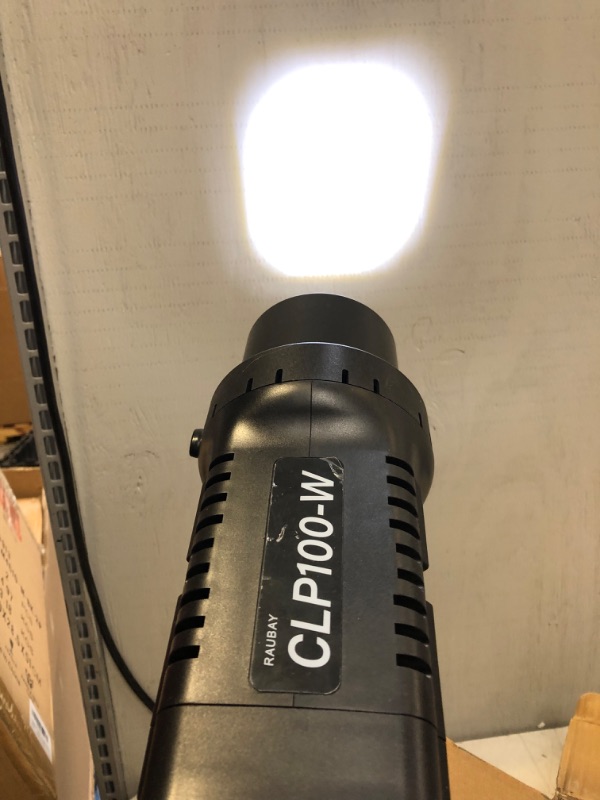 Photo 2 of ?100W COB? RAUBAY LED Photography Lighting with Bowens Mount, Video Studio Lights with Batteries Compartments & Handles & Remote Control for Indoor & Outdoor Shooting, Filming - CLP100W
