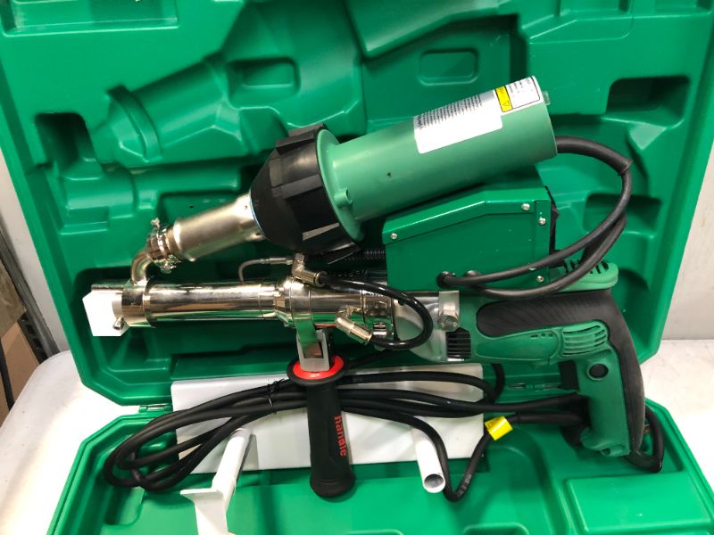 Photo 2 of 1600W Hand Extrusion Welder Gun Plastic Handheld Extruder Welding Gun PP HDPE LDPE Pipe Welding Machine (110V Extruder)

