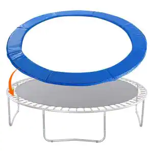 Photo 1 of 10 ft. Trampoline Pad Replacement Safety Pad Accessories Waterproof Spring Cover Blue
