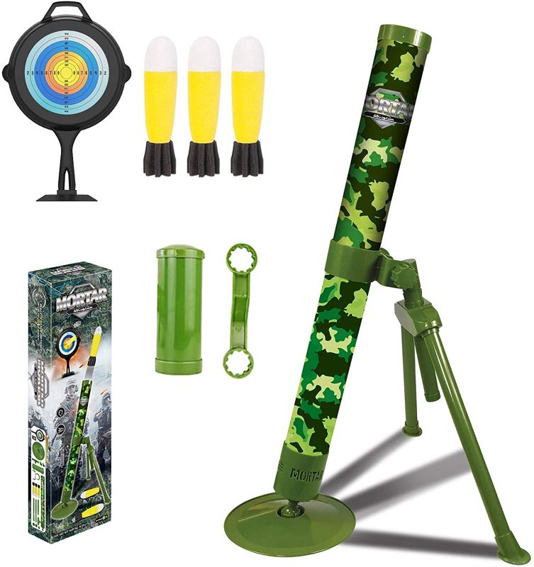 Photo 1 of ABCaptain Mortar Launcher Set, Soft Foam Rockets, Missile Shooting Game for Boys, Girls and Adults
