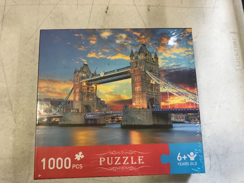 Photo 2 of Garlictoys Jigsaw Puzzles 1000 Pieces for Adults Tower Bridge para adultos Challenging Magical Youth Friends Family Fun Game Toy Gift
