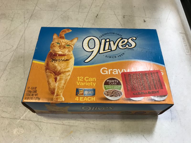 Photo 2 of 9Lives Variety Pack Favorites Wet Cat Food, 5.5 Ounce Cans 12 cans 
