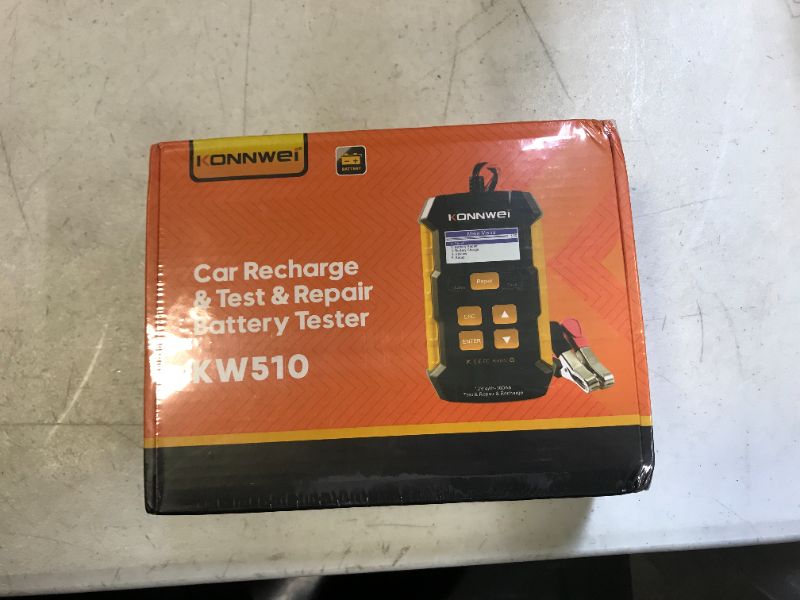 Photo 2 of KONNWEI 3 in 1 Car Battery Charger, Car Battery Tester KW510 12V 5-Amp Fully Automatic Smart Charger Automotive Pulse Repair Maintainer, Trickle Charger Battery Desulfator w/Temp Compensation
