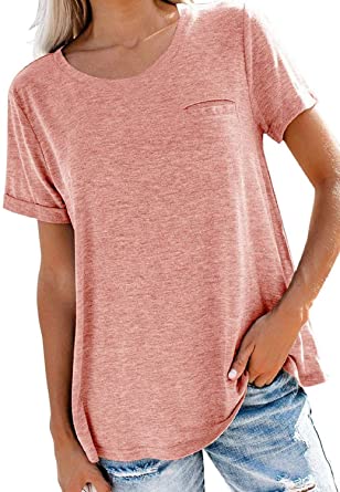 Photo 1 of LOLONG Womens Casual Short Sleeve T-Shirt Crew Neck Loose Tunic Summer Tops Tee
