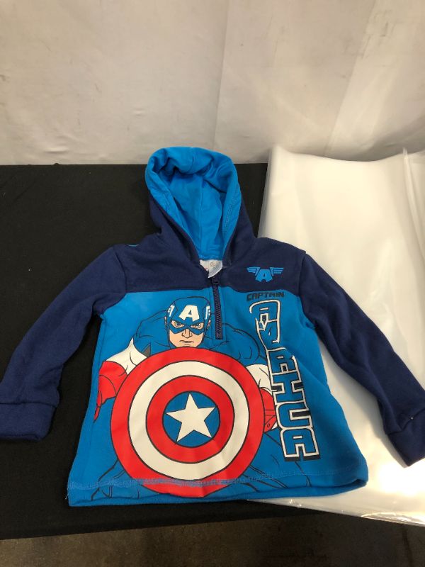 Photo 1 of BOYS' CAPTAIN AMERICA HOODIE SIZE 4T