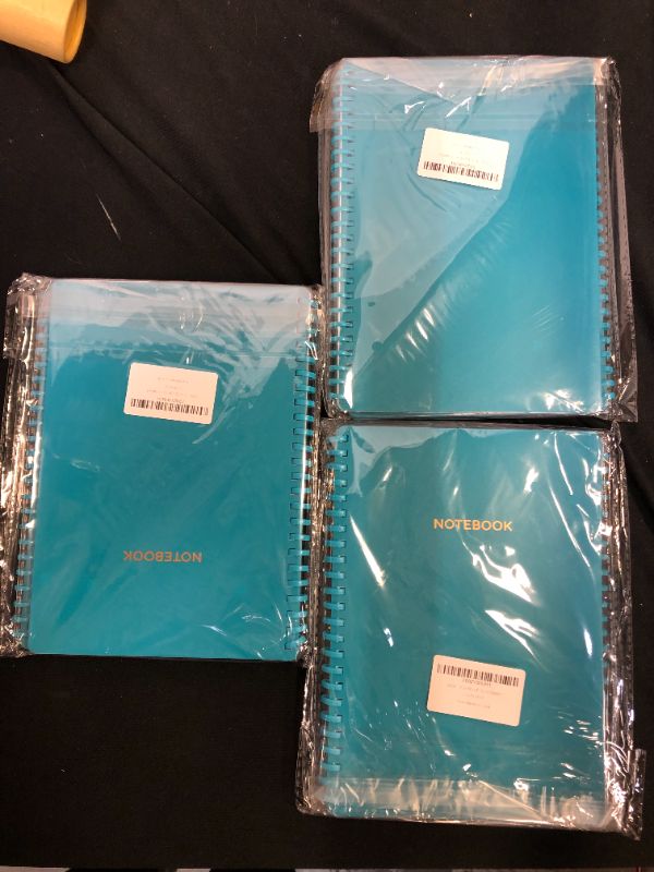 Photo 2 of 2 Pack Ruled Notebooks/Journals - Ruled/Lined Notebooks, 8.25” × 5.75”, Premium Paper, Spiral Notebook with Soft Ring Binding, Logo 3 PACKAGES
