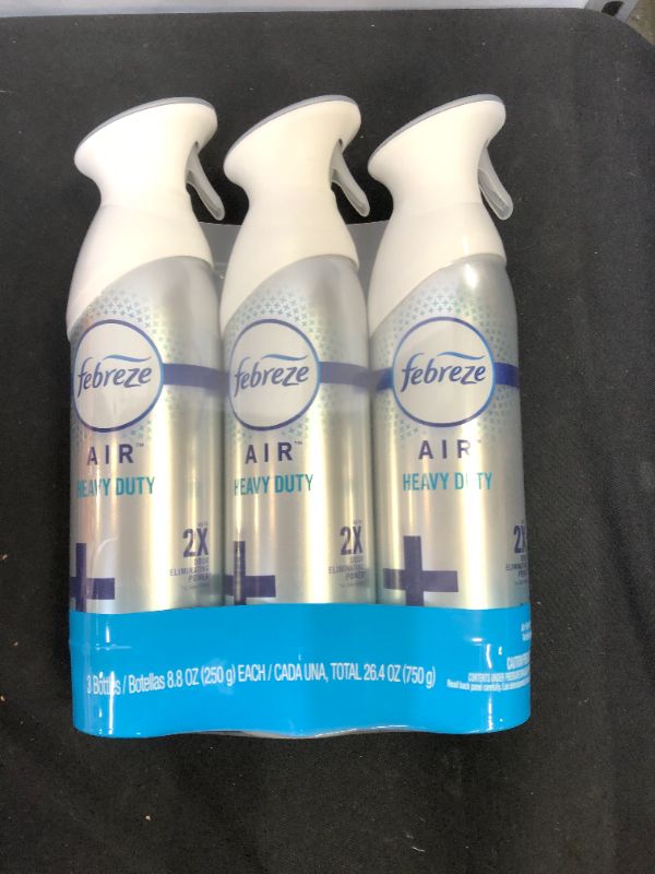 Photo 2 of Febreze Air Freshener Heavy Duty Crisp Clean (3 Count, 8.8 oz)