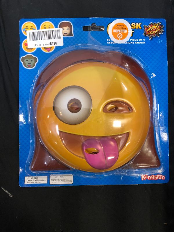 Photo 2 of EMOJI NIVERSE 6PK MASK SET PLASTIC