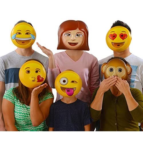 Photo 1 of EMOJI NIVERSE 6PK MASK SET PLASTIC