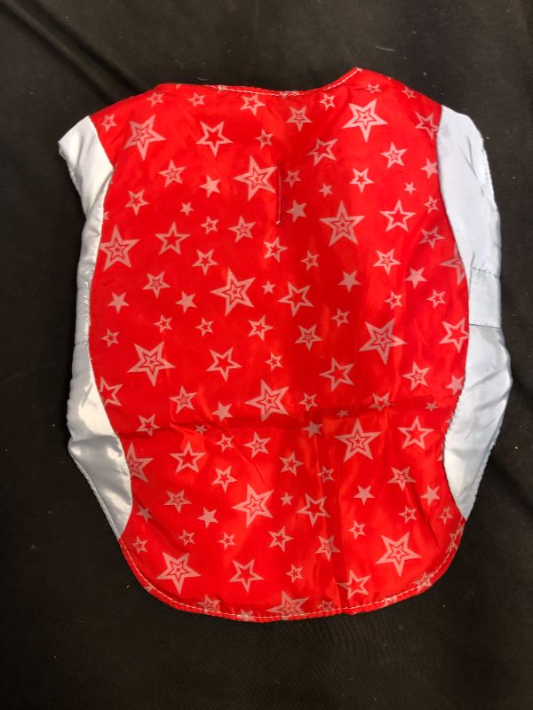 Photo 2 of Reversible Warm Dog Coat Bulldog Jacket, Padded Cotton Thick Pug Pitbull Vest, Stylish Reflective Stars Waterproof Windproof Puppy Costume, Winter Cold Weather Coat for Small Medium Large Dog SIZE SMALL