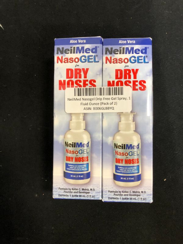 Photo 1 of NeilMed Nasogel Drip Free Gel Spray 2PK EXP10/2023