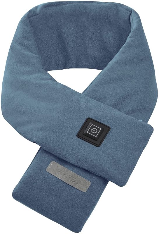 Photo 1 of Heated Scarf, AKASO Neck Heating Pad for Neck Pain Relif, USB Heated Scarves with 5000mAh Power Bank, Cordless Heated Neck Wrap with Auto Shut Off for Stiffness Relief (Blue)
