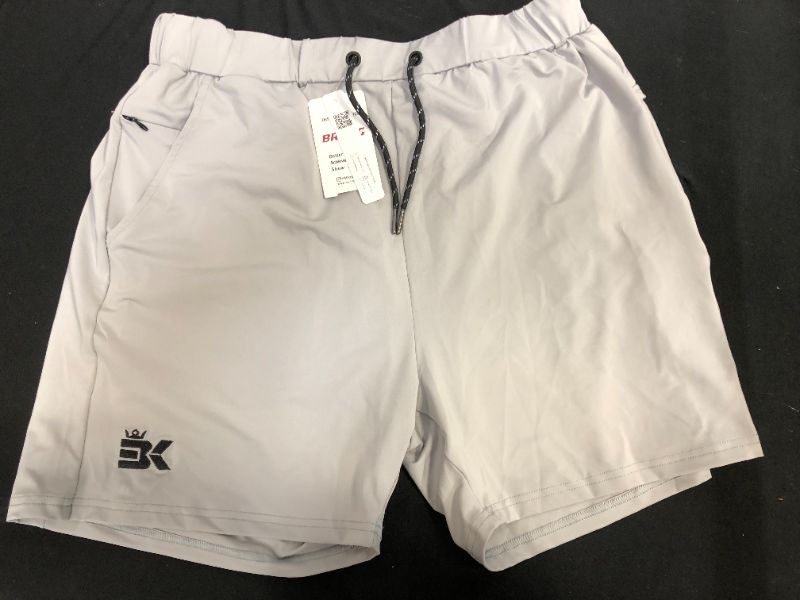 Photo 1 of MENS XL MOISTURE WICKING ATHLETIC SHORTS WITH POCKETS AND DRAWSTRING WAIST