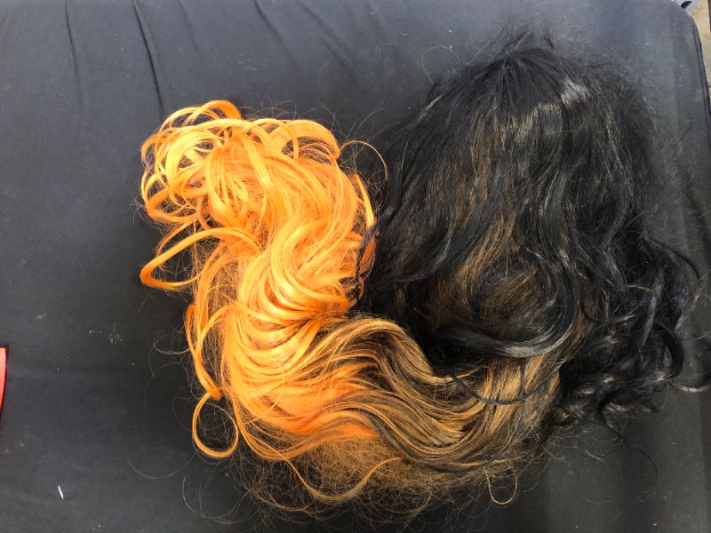 Photo 1 of WOMEN'S 36" BLACK AND ORANGE WIG