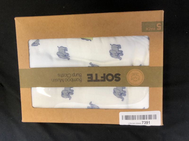 Photo 2 of KeaBabies Organic Muslin Burp Cloths for Baby Boys and Girls 5-piece - The Wild
