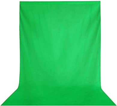Photo 1 of 5x7ft Durable Polyester Fabric Green Screen Backdrop Only Photography Background for Photo Video Studio Recording Curtain Photography Studio
