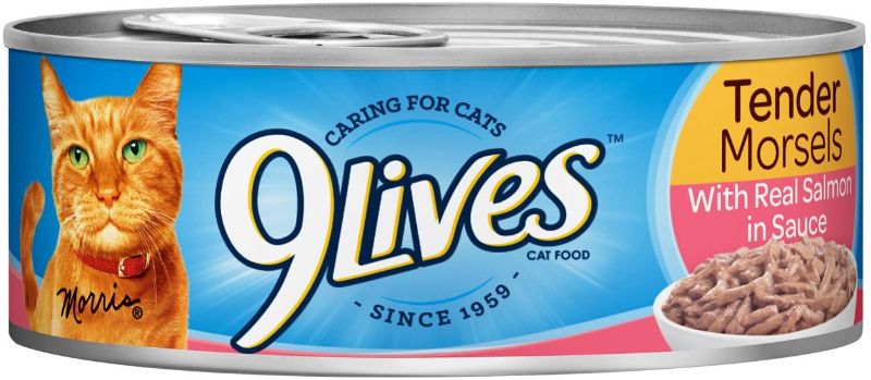 Photo 1 of 9Lives Tender Morsels Wet Cat Food, 5.5 Ounce Cans (Pack of 24)
exp - jun - 17 - 23 