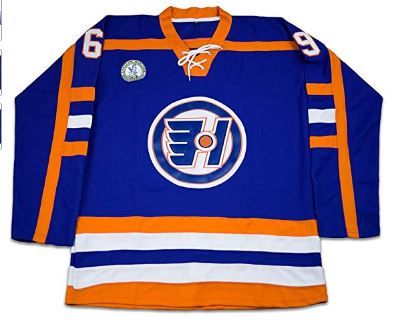 Photo 1 of boriz Doug Glatt Halifax Hockey Jersey Includes EMHL and A Patches Stitch Size pt 2
