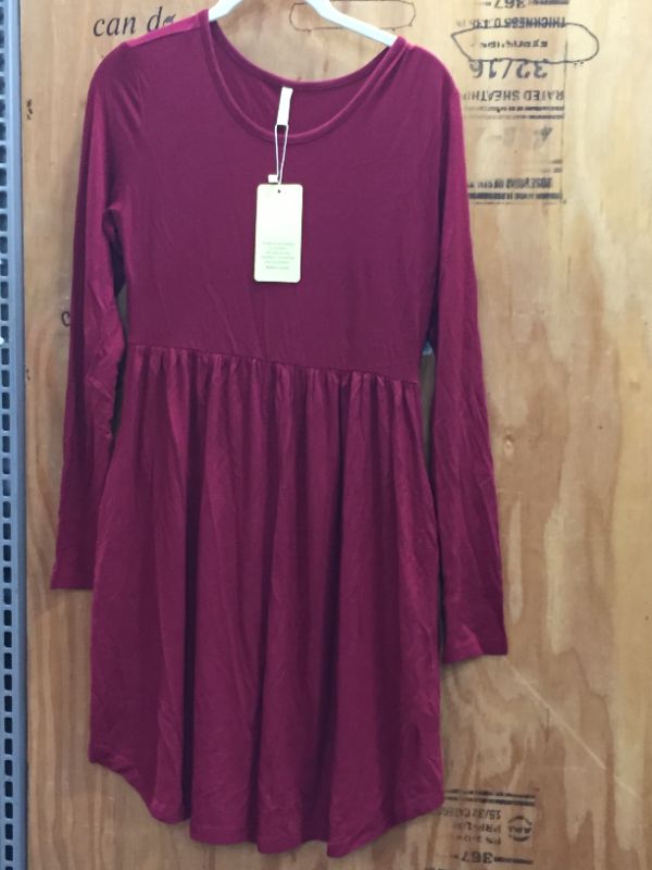 Photo 1 of Burgundy Dress Long Sleeve Size S 