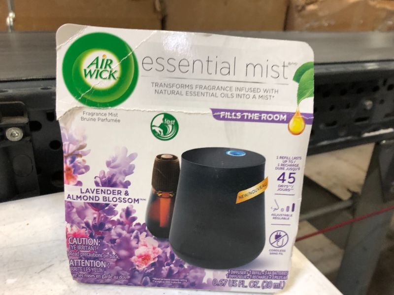 Photo 2 of Air Wick Essential Mist, Essential Oil Diffuser, Diffuser + 1 Refill, Lavender and Almond Blossom, Air Freshener, 2 Piece Set (Device May Vary)
