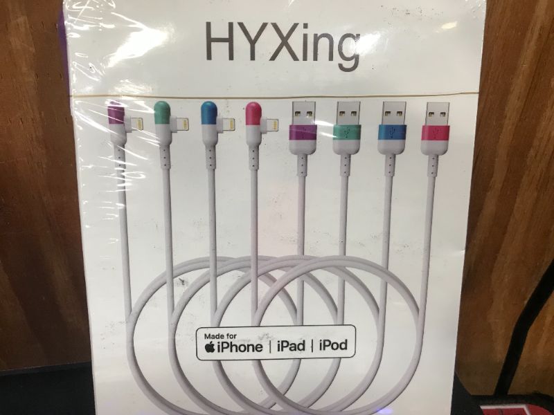 Photo 1 of 4Colors  iPhone Lightning Cable, HYXing --new sealed pack 