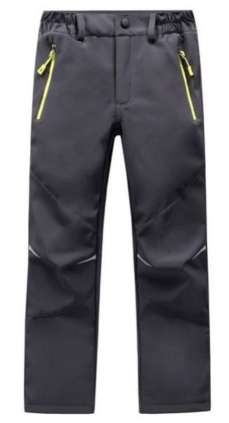 Photo 1 of Lambaosi Kids Pants Lined Grey-Waterproof Outdoor Hiking Pants Warm Fleece Lined  SIZE 14