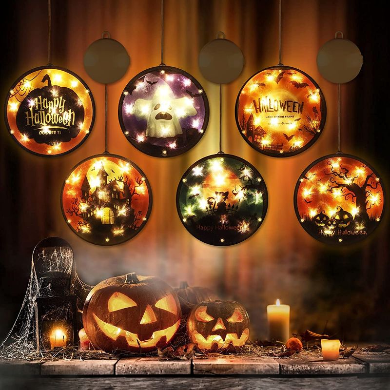 Photo 1 of BLOOMWIN Halloween Window Lights Battery Operated 3D