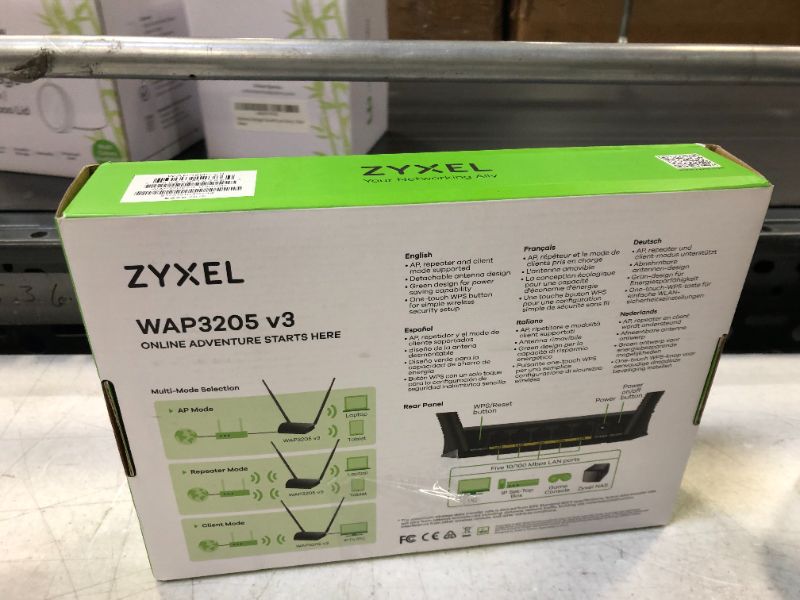 Photo 8 of ZyXEL N300 Wireless Access Point with Universal AP / Repeater / Client Mode [wap3205 V3]