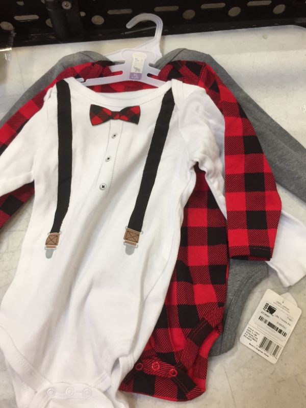 Photo 2 of Baby Boys 3 Piece Cotton Bodysuit