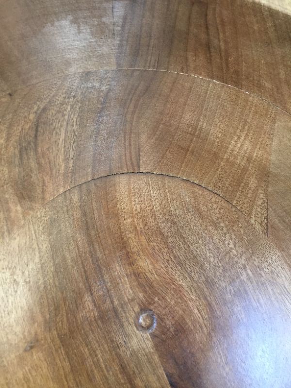 Photo 4 of 123oz Wood Serving Bowl Black - Threshold DAMAGED 