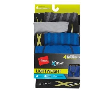 Photo 1 of Hanes Boys' X-Temp Breathable Mesh Boxer Brief 4-Pack,, Assorted, Size XLarge