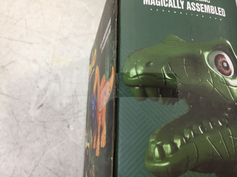 Photo 1 of Take Apart Dinosaur Toys for Kids - 2 Pack Dino Set with Tools, Green T Rex & Red Triceratops STEM Learning Building Blocks Kit, Best Birthday Gifts for Age 3 4 5 6 7 Year Old Boys Girls Toddler