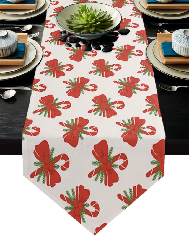 Photo 1 of ALAGO Christmas Ornament Table Runner Candy Cane 