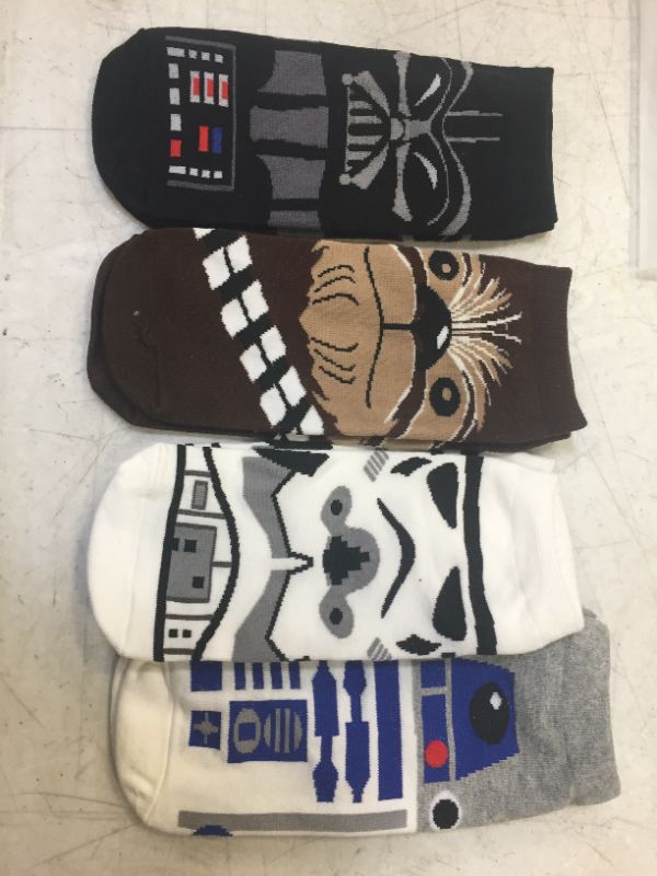 Photo 2 of Star Wars Socks Collection, 4 Pairs, Low-Cut, One Size Fits All.