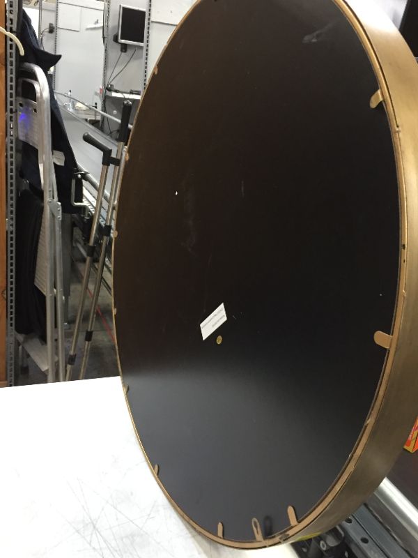 Photo 3 of Artisasset 31.5" x 0.75" x 31.5" Round Wall Mirror GOLD