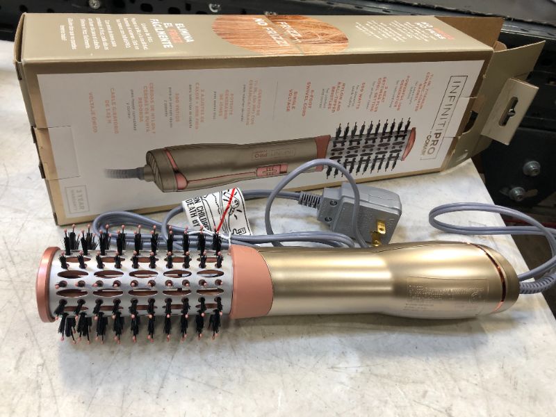 Photo 2 of INFINITIPRO BY CONAIR Frizz Free 1 1/2-inch Hot Air Brush, Dryer Brush
