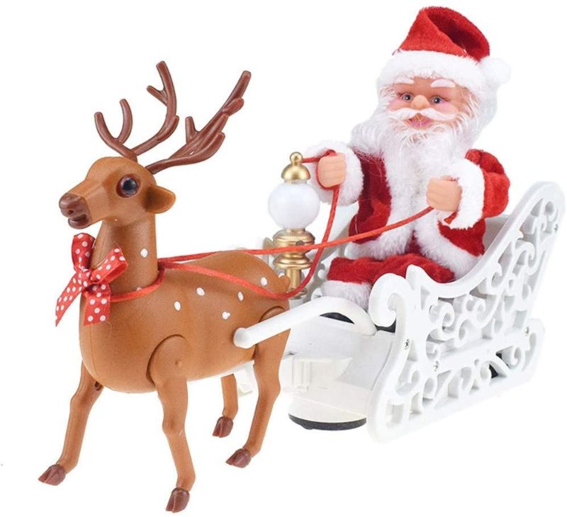 Photo 1 of Christmas Santa's Sleigh with Reindeer Electric