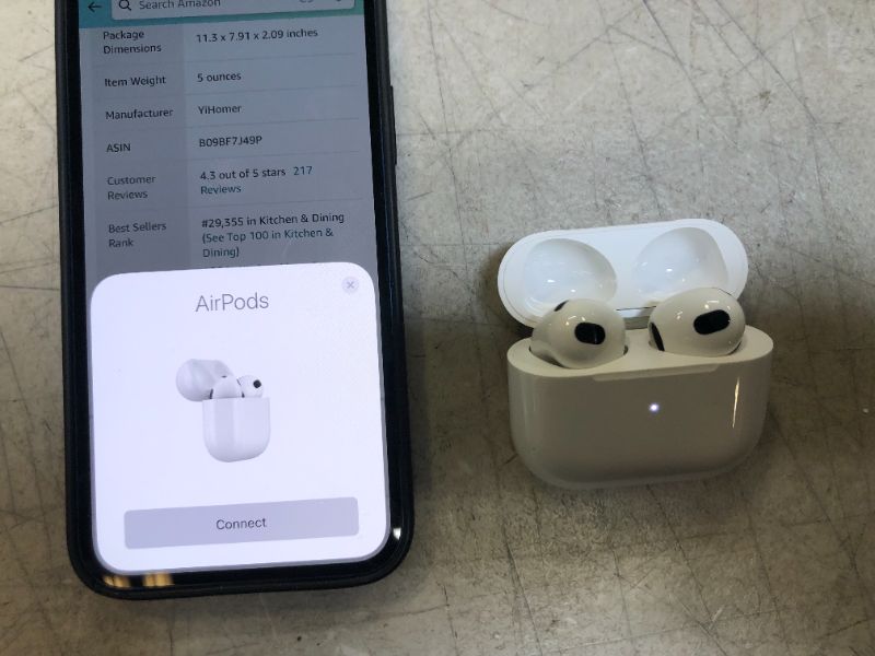 Photo 1 of Apple AirPods (3rd Generation) SN: R7CTXRXXNC

