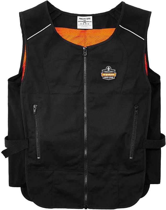 Photo 1 of Cooling Vest with 4 Ice Packs, Lightweight, Quick Recharge Cooling, Ergodyne Chill Its 6260 L/XL
